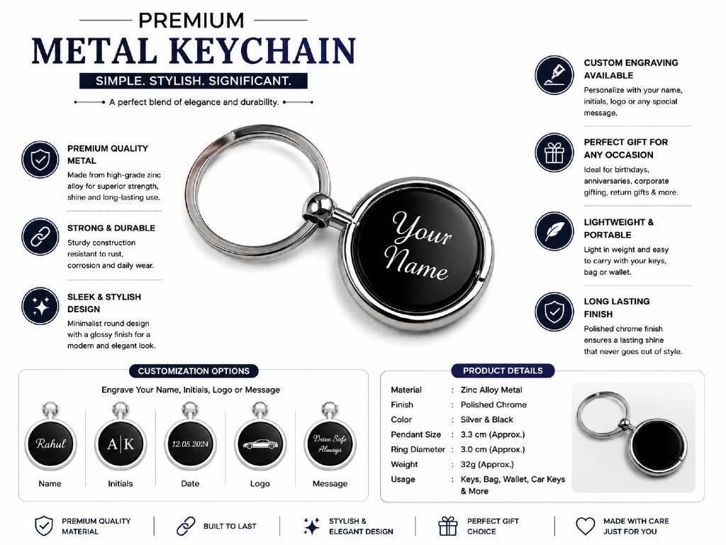 OMNI PREMIUM KEY CHAIN WITH ENGRAVED view 5
