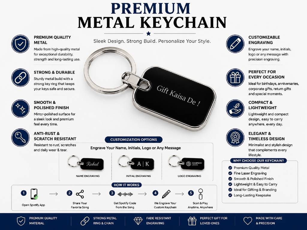 PANTHER  Metallic Keychain | – Premium Oval Engraving Tag view 4
