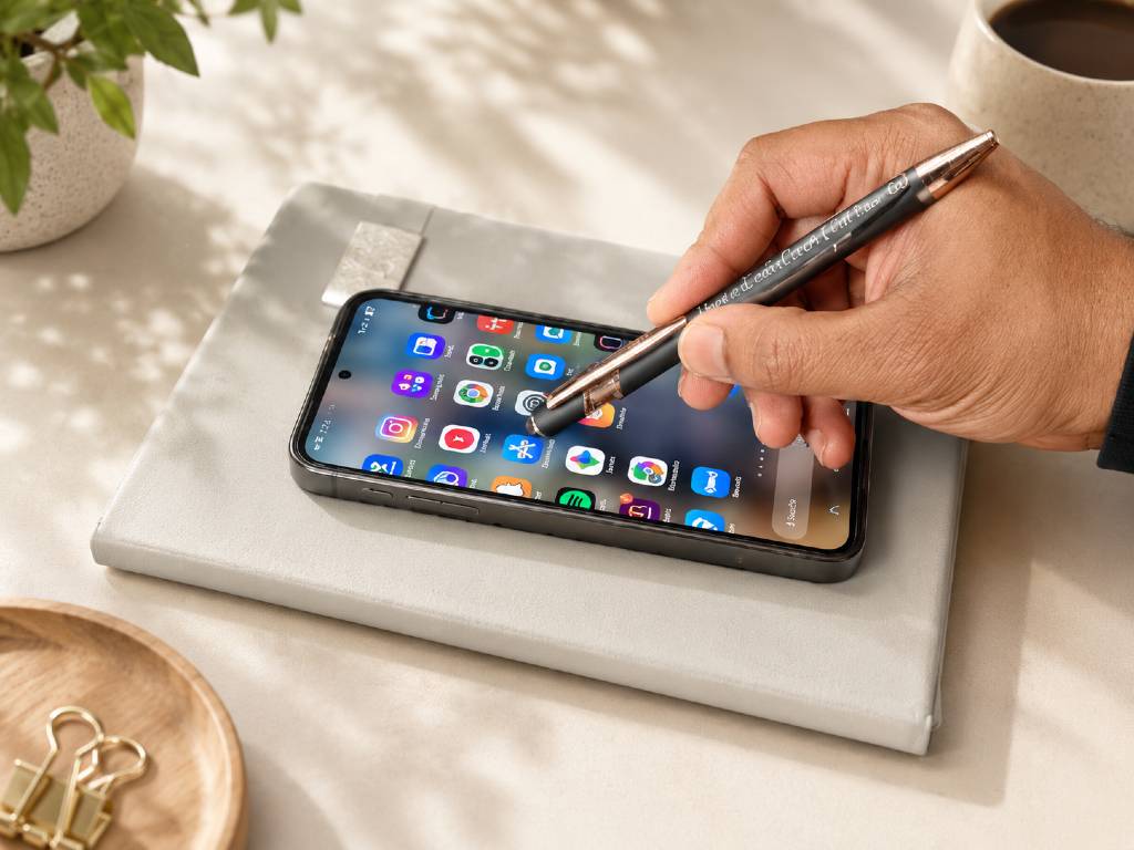 Masmovil velvet touch pen with Engraving view 2