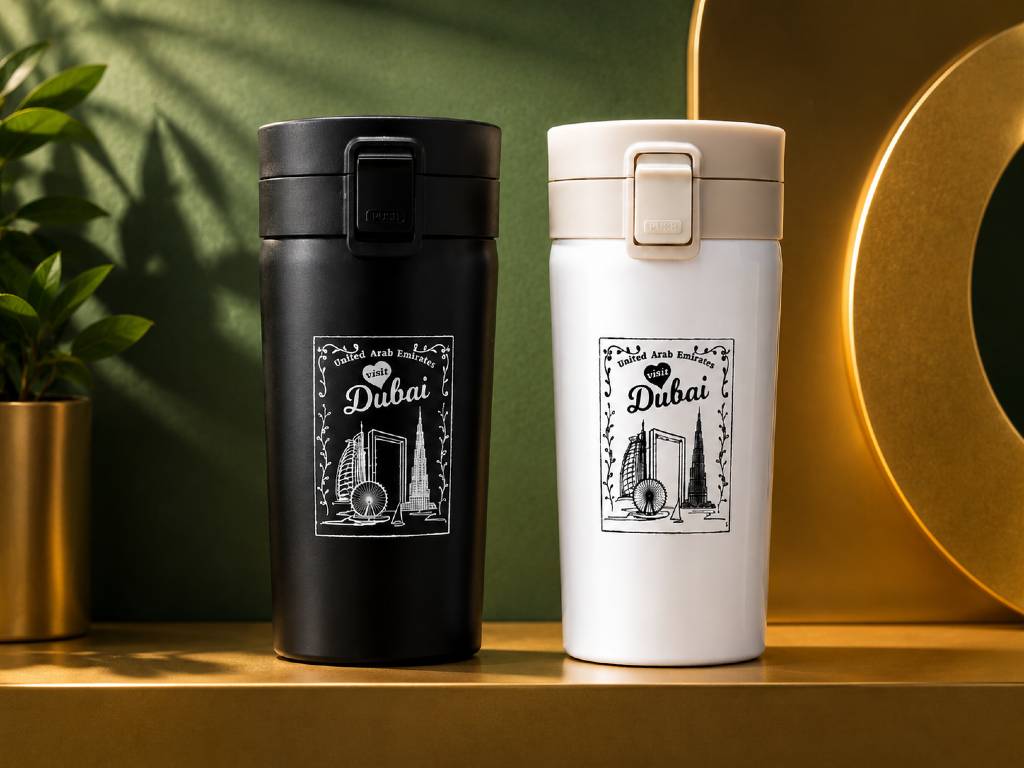 Skyline Voyager Tumbler Premium Black with Engraved Name