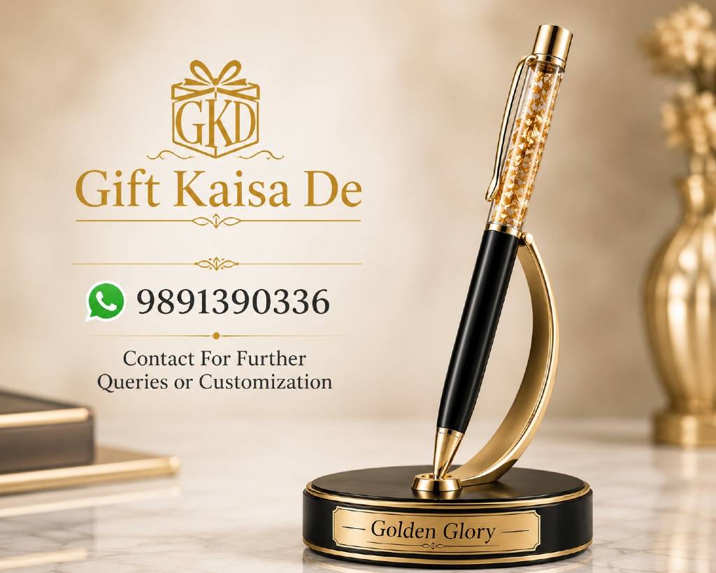 Golden Glory Personalized Floating Foil Pen – Custom Name Engraved Luxury Signature Pen view 3