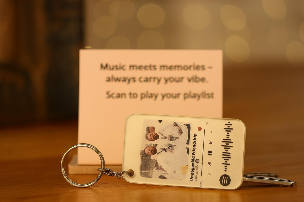 Custom Spotify Keychain | – Carry Your Song, Cherish the Bond view 2