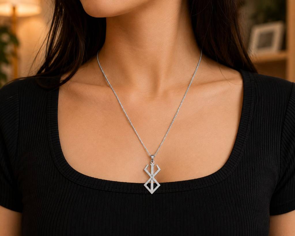 Customised Berserk Brand of Sacrifice | Engrave with Initials | Stainless Steel Pendent view 3