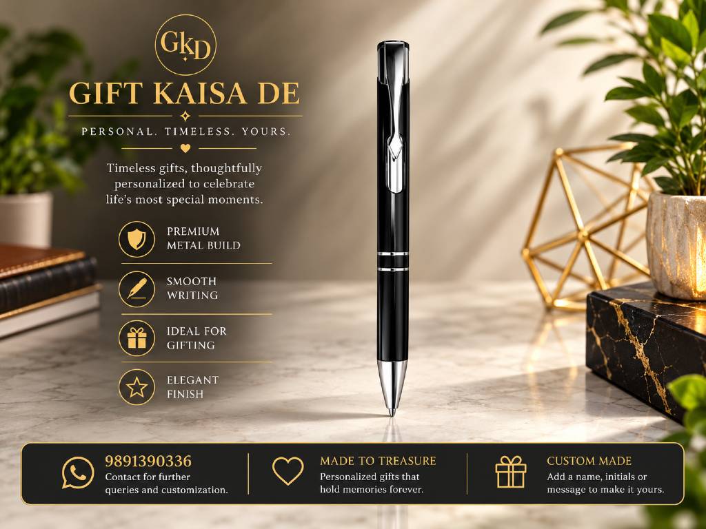 ARROW PEN Elegant Black Customized Pen with Personalized Engraving | Premium Corporate Gift view 3