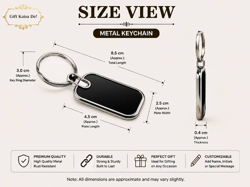 PANTHER  Metallic Keychain | – Premium Oval Engraving Tag view 3