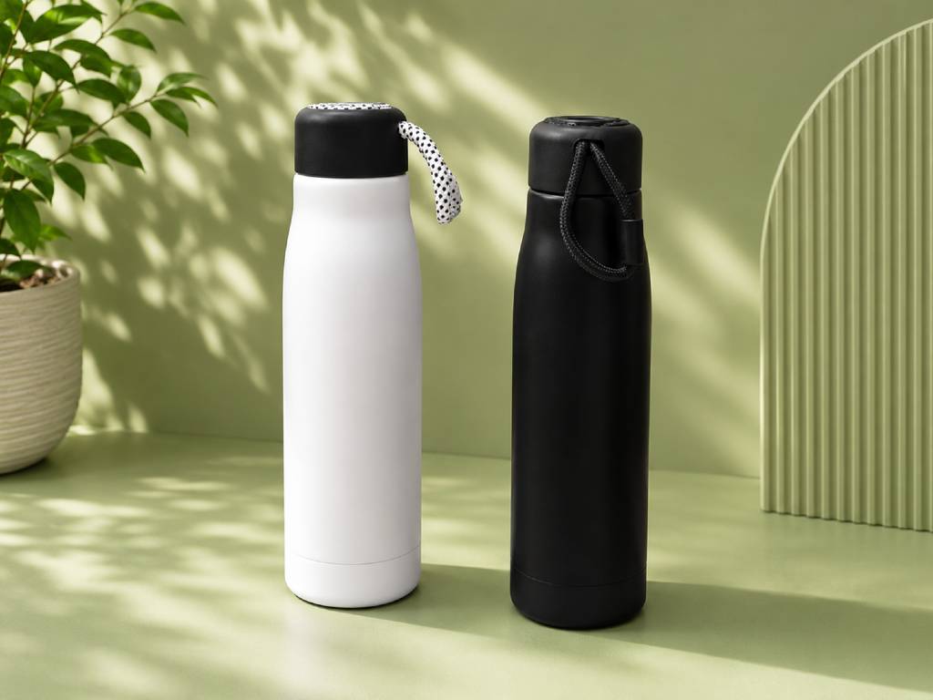 ThermoTrail Bottle premium white - with engraved name