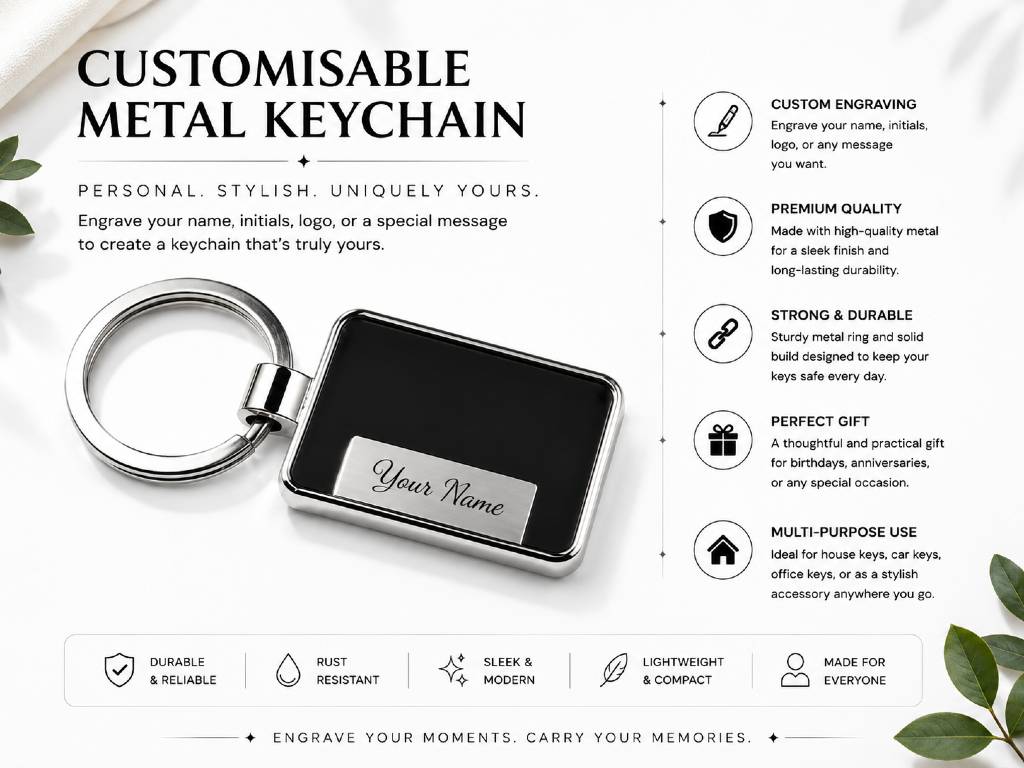 NEON PREMIUM KEYCHAIN WITH ENGRAVED view 4