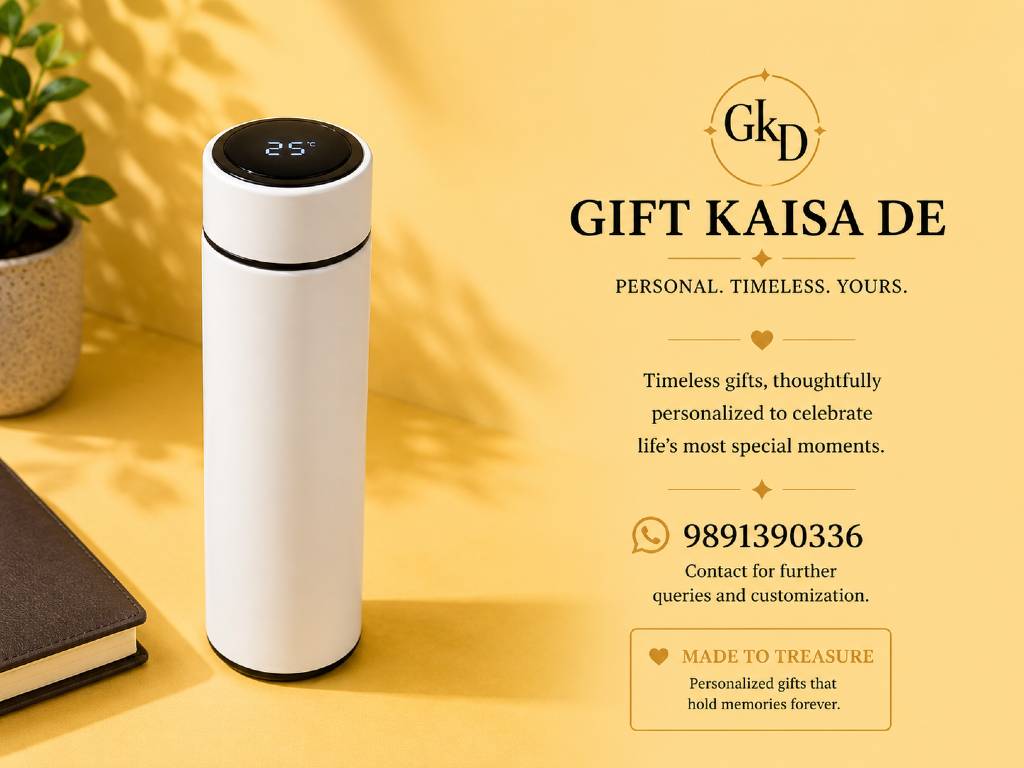 DIGIT TEMP FLASK PREMIUM  WITH ENGRAVING NAME view 3