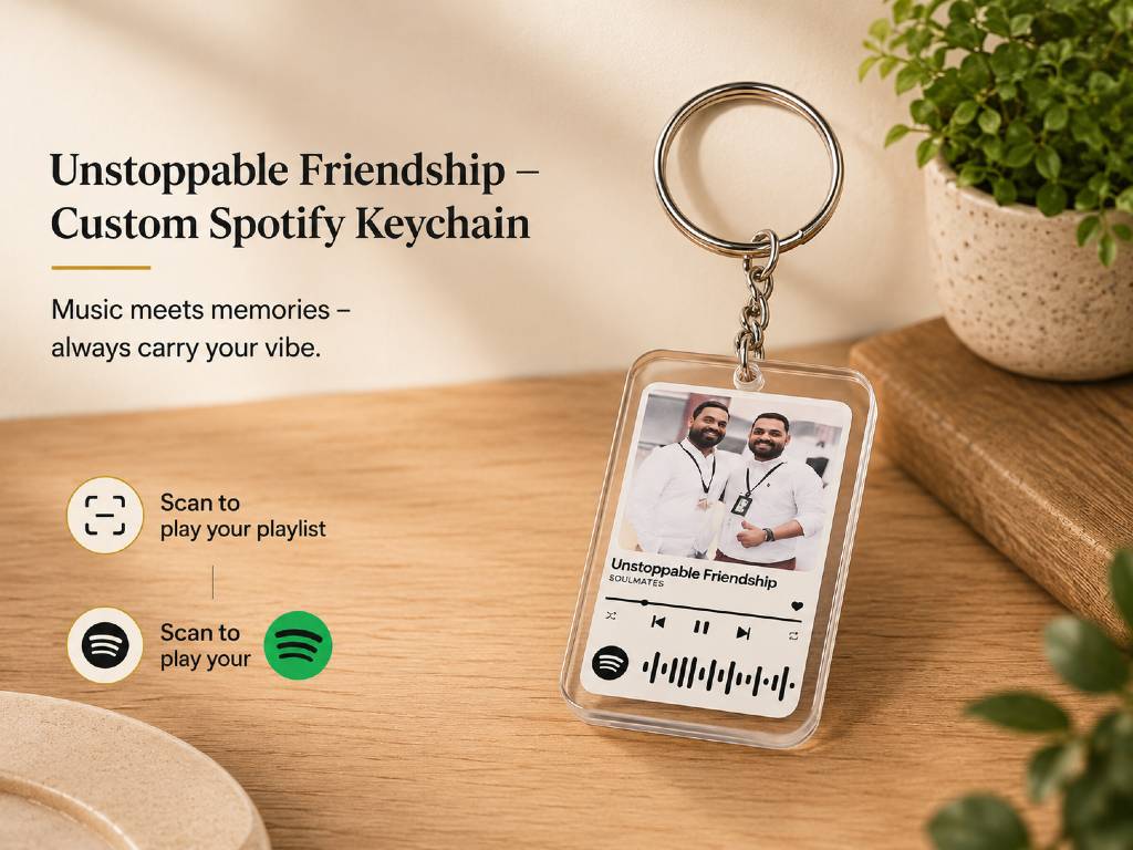 Custom Spotify Keychain | – Carry Your Song, Cherish the Bond