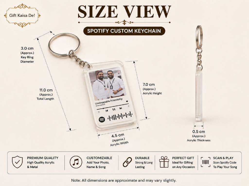 Custom Spotify Keychain | – Carry Your Song, Cherish the Bond view 4