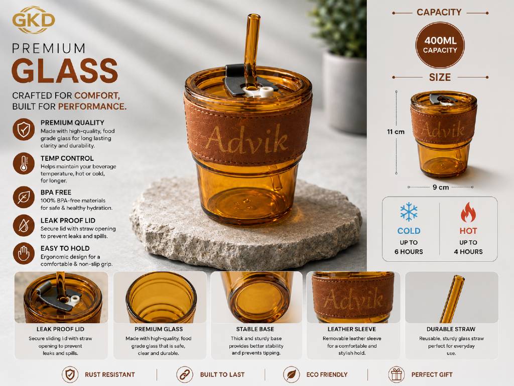 ​Hybrid Glass 400  with engraved name view 2