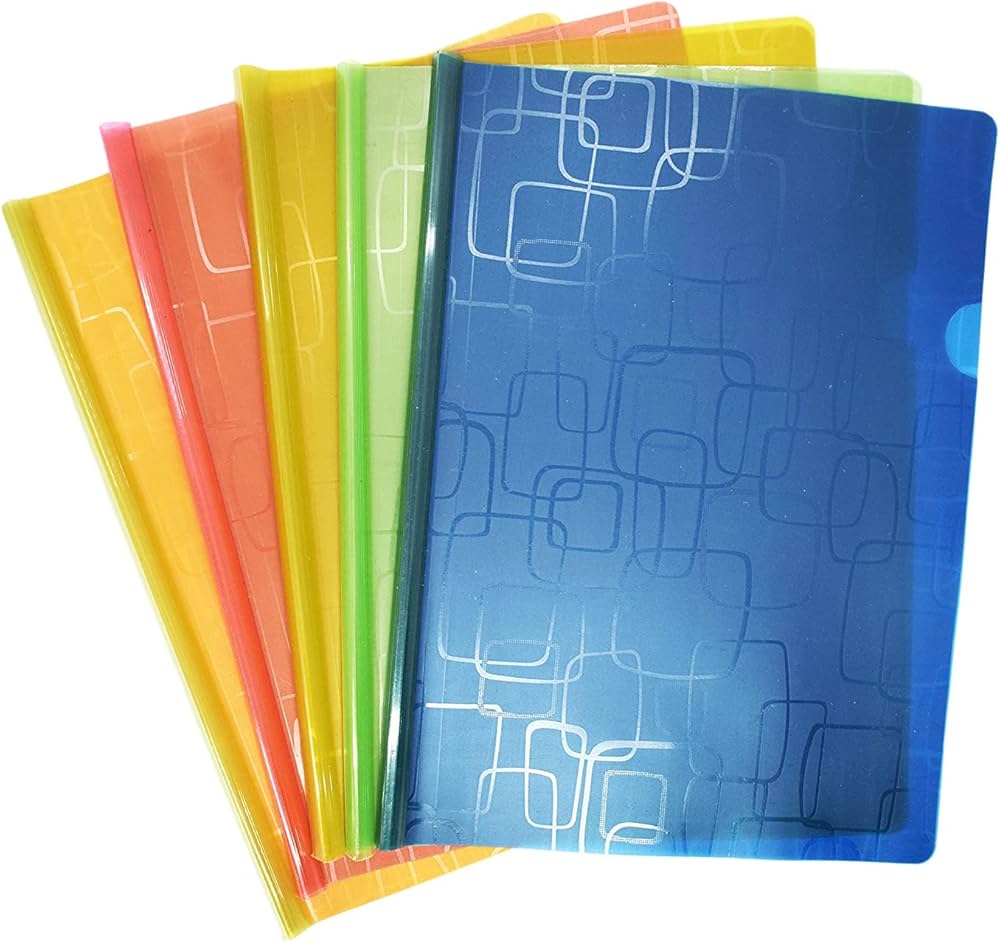 A4 Stick File Folder | Plastic Document File | Report File for Office & School