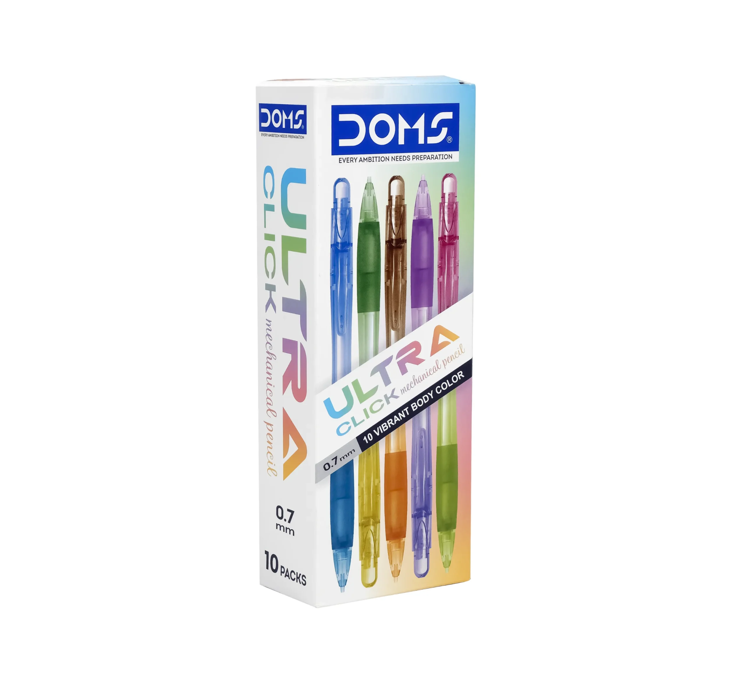 Doms ULTRA CLICK Mechanical Pencil 0.7mm (Pack of 10)