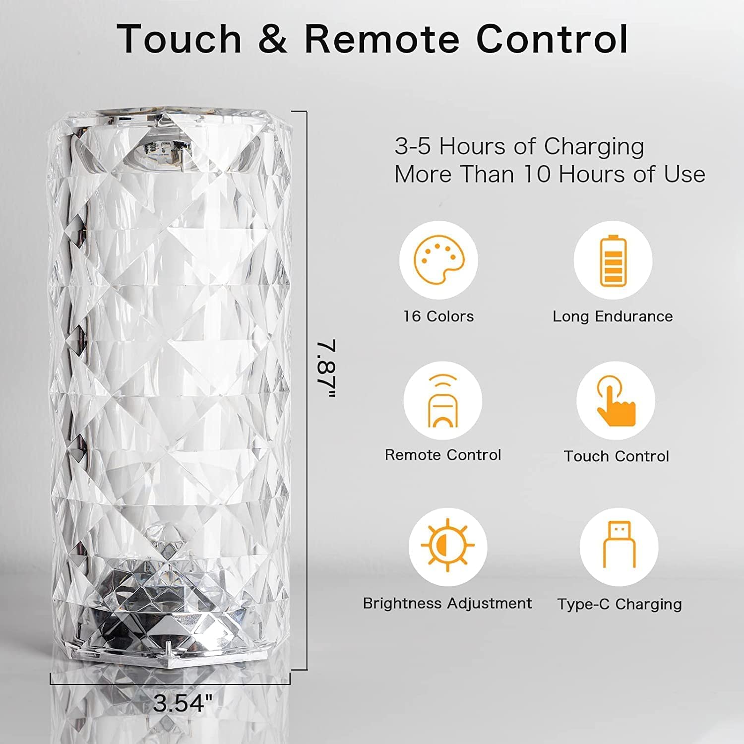 Crystal Diamond Table Lamp - Image 2