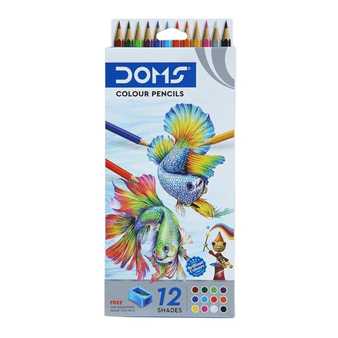 Doms FULL SIZE 12 Shades Pencil Colour - Image 1
