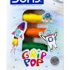 Doms Grip Pop Plastic Crayons 6 Shades