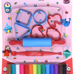 DOMS Modelling Clay 14 Shades | Soft, Safe & Vibrant Art Clay for Kids Art Clay